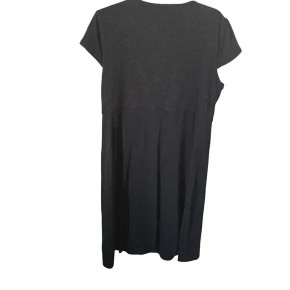 Horny Toad Heather Gray Midi Dress Size XL – Minimalist, Soft Stretch - Picture 2 of 5